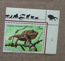 Ge06-01 : Nations-Unies (Genève) / Protection De La Nature - Caméléon Bilobé (Chamaeleo Dilepis) - Unused Stamps