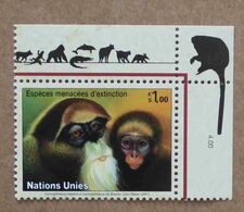 Ge07-01 : Nations-Unies (Genève) / Protection De La Nature - Cercopithèque De Brazza Ou Singe De Brazza - Neufs