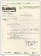 ROTTERDAM  COURRIER 1958 Transports Internationaux  ERHELENS COOKE & MARCUS   Y62 - Niederlande