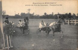 61-LE-MERLERAULT- HIPPODROME DU MERLERAULT- ARRIVEE DU PRIX DES SAUSSAYES- TIENNEVAL EN TÊTE - Le Merlerault