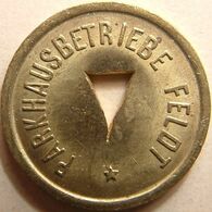 Germ 3891 B - Parkhausbetriebe Feldt - Rev. (blank) - 22mm B - Parking Token - Parkmünze - Parkeerpenning - Wuppertal - Profesionales/De Sociedad