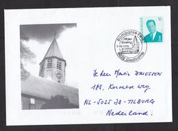 Belgium: Cover To Netherlands, 1995, 1 Stamp, King, Special Cancel Roman Church Oostkamp, Heritage (traces Of Use) - Cartas