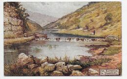 The Entrance To Dovedale - Artist Jotter - Tuck OIlette 1357 - Derbyshire