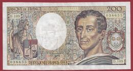 200 Francs "Montesquieu" 1992 ---TTB+----ALPH.D.109 - 200 F 1981-1994 ''Montesquieu''