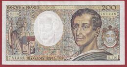 200 Francs "Montesquieu" 1992 ---TTB+----ALPH.S.110 - 200 F 1981-1994 ''Montesquieu''