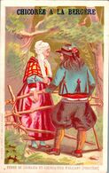 Vers 1895 FEMME DE LOCMARIA ET CULTIVATEUR D'ELLIANT (publicité Chicorée à La Bergère Haubourdin) - Elliant