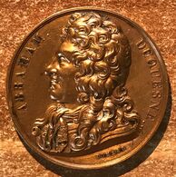 Médaille Bronze Abraham Duquesne 1826 Domard P, Très Bel Exemplaire. Coup à 8 Heures (prix Fixe, Recommandé Inclus) - Royal / Of Nobility