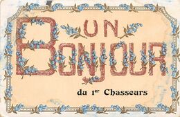 61-ALENCON- UN BONJOUR DU 1er CHASSEURS - Alencon