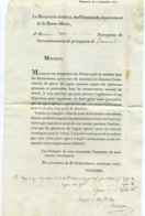 Franchise / Receveur Génaral Du Dept  50 De Haute Marne / Chaumont / Sept 1817 / Cachet Rond Au Verso - 1801-1848: Voorlopers XIX