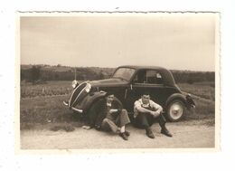 Photo Originale Automobile SIMCA 5 Deux Hommes Assis - Voitures De Tourisme