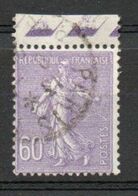 Yvert N° 200 - Semeuse Lignée 60c Violet - 1903-60 Säerin, Untergrund Schraffiert