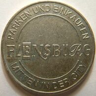 Germ 3325 F - Flensburg Parken - 31.8mm WM - Parking Token Parkmünze Parkeerpenning - Profesionales/De Sociedad