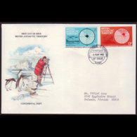 BR.ANTARCTIC TERR. 1982 - FDC-86/89 Drift - Storia Postale