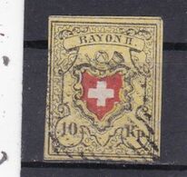 Schweiz, Nr. 8II, Gest Gepr. Abt, BPP (T 18464) - 1843-1852 Federal & Cantonal Stamps