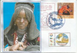 ERITREA/ERYTHRÉE. Lettre Du Pavillon Erythréen A L'EXPO UNIVERSELLE MILAN 2015, Avec Timbre Eritrea.Rotary - Erythrée