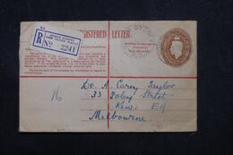 AUSTRALIE - Entier Postal En Recommandé De Sydney En 1944 Pour Melbourne - L 69047 - Postwaardestukken