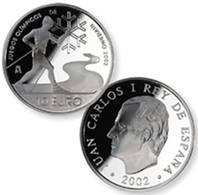 ESTUCHE FNMT MONEDA JUEGOS OLIMPICOS INVIERNO ESQUI 2002 10 EUROS PLATA  TC11946 - Other & Unclassified