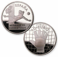 ESTUCHE FNMT MONEDA MUNDIAL DE FUTBOL 2002 GUANTE  10 EUROS PLATA        TC11950 - Other & Unclassified