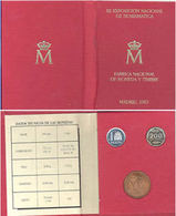 CARTERA ROJA OFICIAL FNMT III EXPOSICION NUMISMATICA 1987 CON MONEDAS Y MEDALLA - Autres & Non Classés