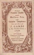 Calendrier De Poche 1924, J.  GAMBS 4, Rue Président-Carnot  Lyon - Grand Format : 1921-40