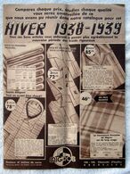 Catalogue D' Hiver MIGROS - Bruxelles - Années 1938 / 1939 -    (4843) - Sabanas/Cubrecamas