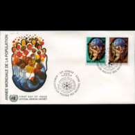 UN-GENEVA 1974 - FDC - 43-4 Population - Cartas & Documentos