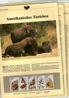 1987 USA WWF Amerikanisches Wildleben/American Wildlife 10 Streifen Mit Je 5 Marken ** + 20 Seiten Beschreibung - Nuovi