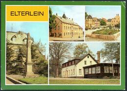 D9312 - Elterlein Postmeilensäule Rathaus Markt Gaststätte Finkenburg - Bild Und Heimat Reichenbach - Elterlein