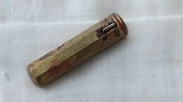 Antique Argentine Lipstick Rouge Bronze Holster  #16 - Produits De Beauté