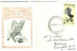 (K 17) New Zealand To England Cover - 1969 (Bird) - Lettres & Documents