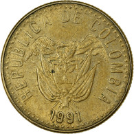 Monnaie, Colombie, 20 Pesos, 1991, TTB, Aluminum-Bronze, KM:282.1 - Colombia