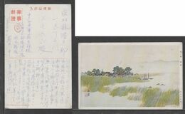 JAPAN WWII Military Lake Front Picture Postcard CENTRAL CHINA WW2 MANCHURIA CHINE MANDCHOUKOUO JAPON GIAPPONE - 1943-45 Shanghai & Nanjing