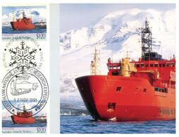 (K 20A ) Australia - AAT - RSV Aurora Australis (Australian Antarctic Suply Ship) - With Stamps And Postmarks - Otros & Sin Clasificación