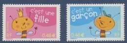 N° 3463 3464  C'est Une Fille C'est Un Garçon, Faciale 0,46 € X 2 - Unused Stamps