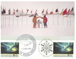 (K 20A ) Australia - AAT - Antarctic Treaty 30th Anniversar Y(with Stamps And Postmarks) - Sonstige & Ohne Zuordnung