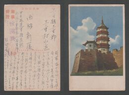 JAPAN WWII Military Old Castle Picture Postcard Central China WW2 MANCHURIA CHINE MANDCHOUKOUO JAPON GIAPPONE - 1943-45 Shanghái & Nankín