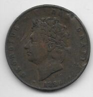 *great Britain 1/2 Penny  1826  Km 692    Fr+ - C. 1/2 Penny