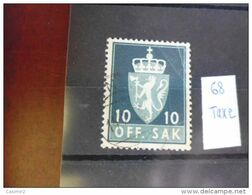 NORVEGE TIMBRE OU SERIE COMPLETE  YVERT  N° 68 - Used Stamps