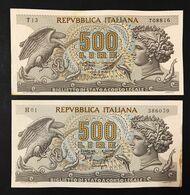 500 Lire Aretusa 1966 + 1967 Spl/sup   LOTTO 3337 - 500 Lire