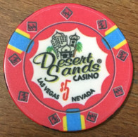 ÉTATS-UNIS USA NEVADA LAS VEGAS DESERT SANDS CASINO CHIP $5 JETON TOKENS COINS - Casino