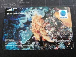 INDONESIA MAGNETIC/TAMURA  100 UNITS  SOFT CORAL / CORAL REEFS         Fine Used Card   **3031 ** - Indonesia