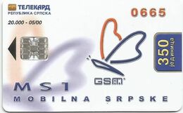 Bosnia (Serb Republic) 2000. Chip Card 350 UNITS 20.000-05/00 Low Tirage - Bosnia