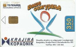 Bosnia (Serb Republic) 2001. Chip Card 350 UNITS - Bosnia