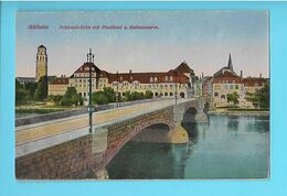ALLEMAGNE---MÜLHEIM---schlossbrücke Mit Stadtbad U. Rathausturm--voir 2 Scans - Muelheim A. D. Ruhr