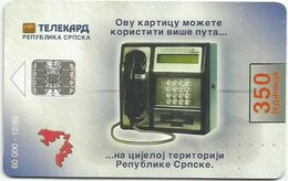 Bosnia (Serb Republic)  1999. NEKTAR BEER Chip Card 350 UNITS 60.000 - 12/99 - Bosnie