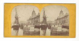 Dublin  The Custom House   Stereoview  Vers 1890 - Stereoscopio