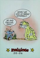 CHAT (Cat)  GEMEAUX Zwillince Souris ASTROLOGIE  - Illustration Allemande D'après Uli STEIN - Cats
