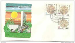 248 - 83 - Rare Enveloppe Combo Nations Unies Genève New York  1983 "conférence Mondiale Population" - Storia Postale