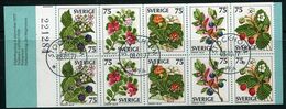 SWEDEN 1977 Wild Berries Booklet Used.  Michel  MH 62 - 1951-80