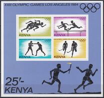Kenia Kenya 1984 Sport Spiele Olympia Olympics IOC Los Angeles Leichtathletik Athletics Laufen Boxen Hockey, Bl. 23 ** - Kenia (1963-...)